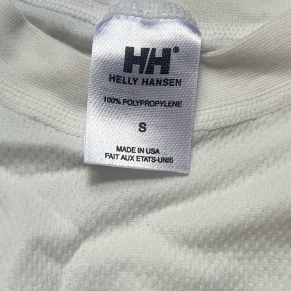 Helly Hansen White Long Sleeve Thermal Outdoor Active Performance Shirt Size S - Picture 4 of 8